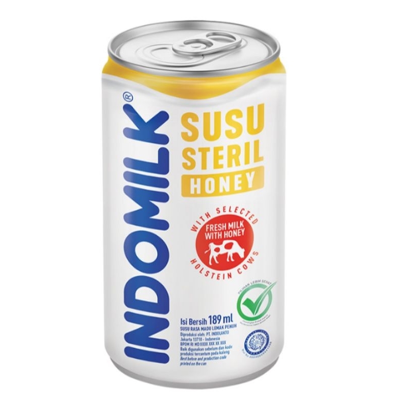 

INDOMILK Susu Steril siap minum rasa Honey 189 ml madu