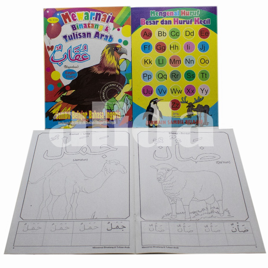Buku Mewarnai dan Belajar Membaca, Menulis