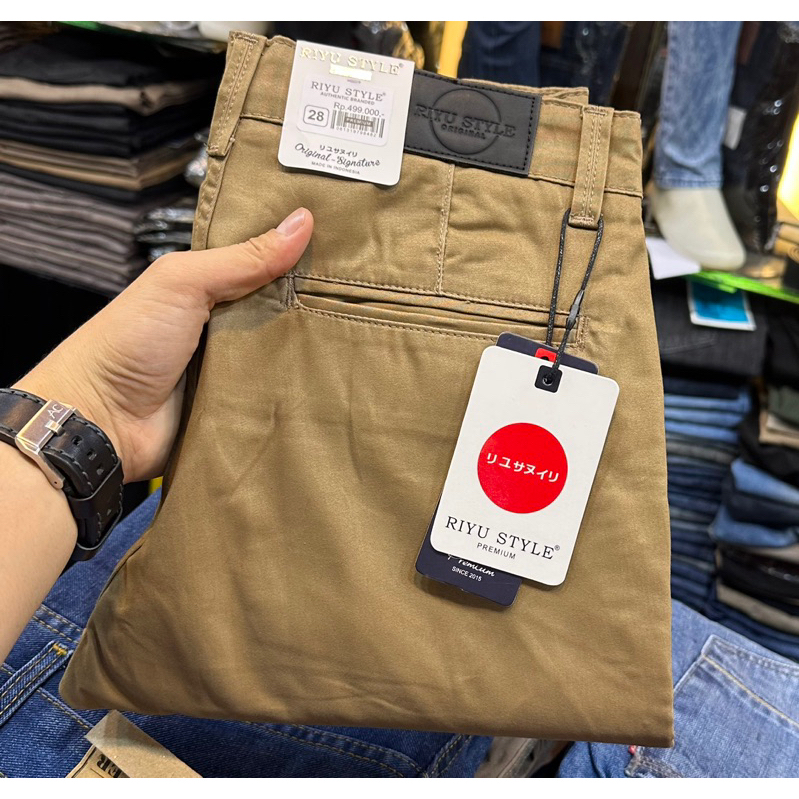 RIYU STYLE/Chinos panjang pria slimfit/chinos panjang pria premium/cinos panjang/chinos panjang pria
