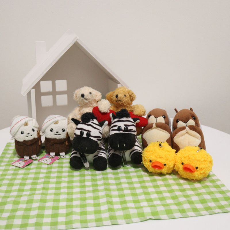 BONEKA LUCU COUPLE / BONEKA KECIL & GANCI SEPASANG / BONEKA KECIL PASANGAN