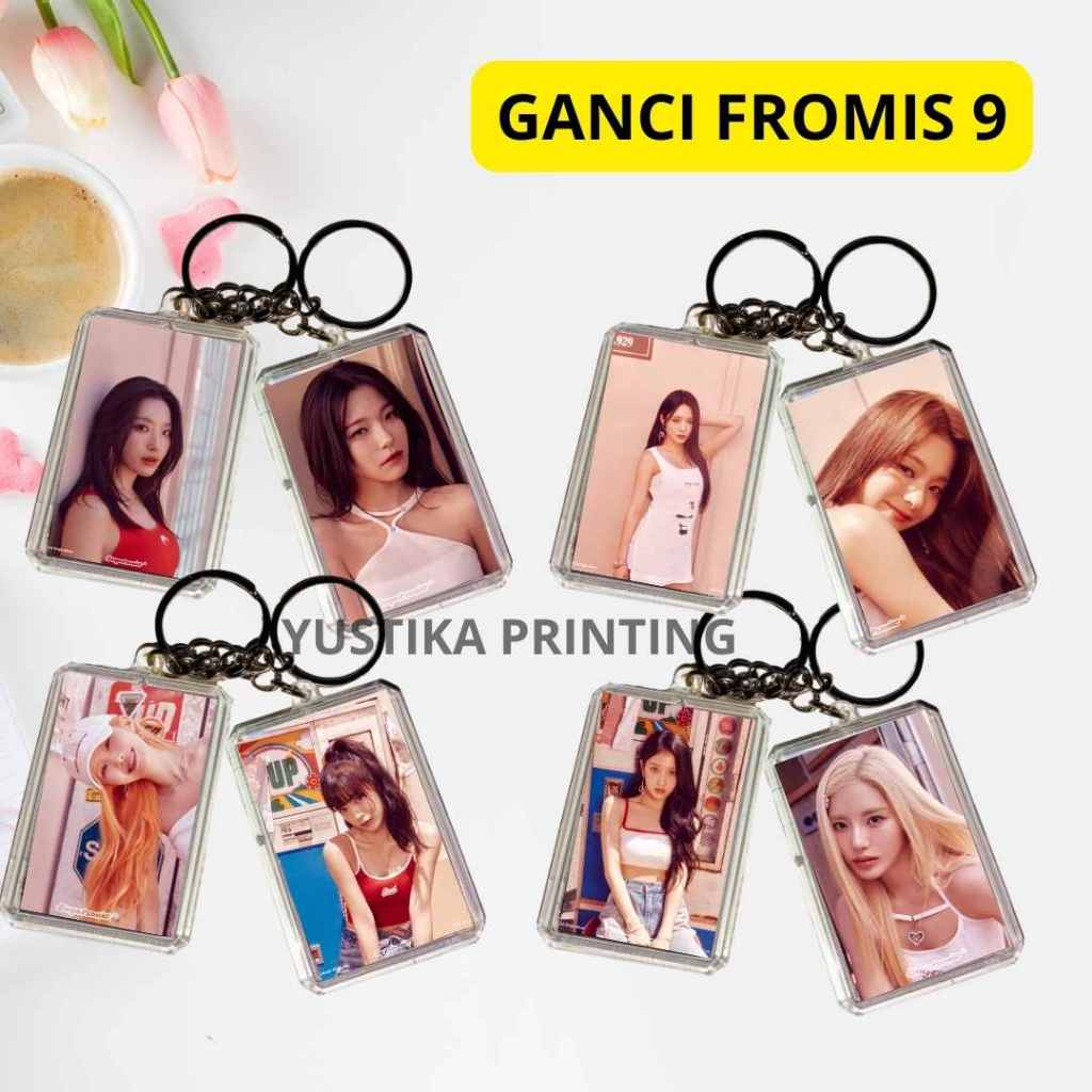 (GANCI) Gantungan Kunci Fromis 9 KPOP FREE PC - fromis_9 Nagyung Saerom Jiwon Jisun Chaeyoung Jiheon