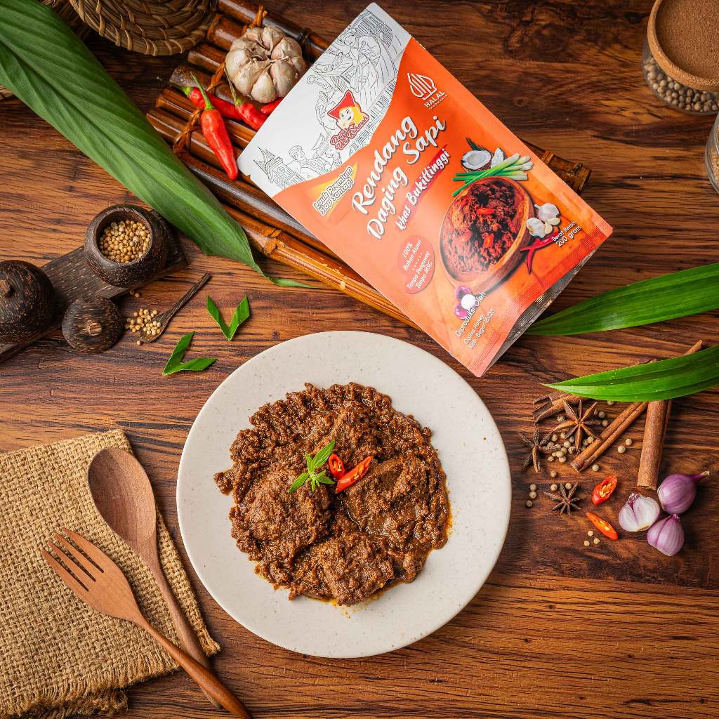 

Rendang Daging Sapi Instan 200gr Khas Bukit Tinngi - Rendang Dapur Uni Rahmah