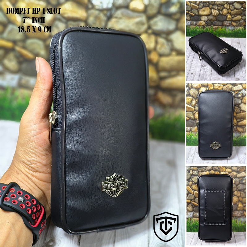 Dompet Hp Pinggang Pria 1 slot 7inch / Sarung Hp Kulit Sintetis / Dompet HP kulit