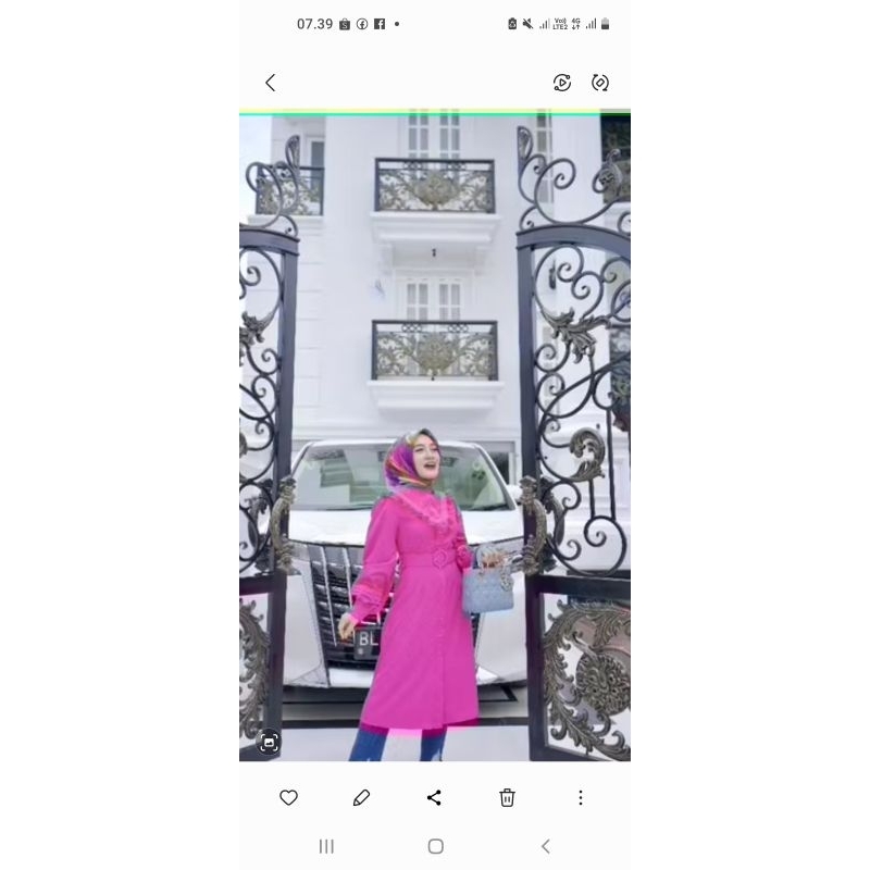 atasan blouse/tunik shella saukia ori