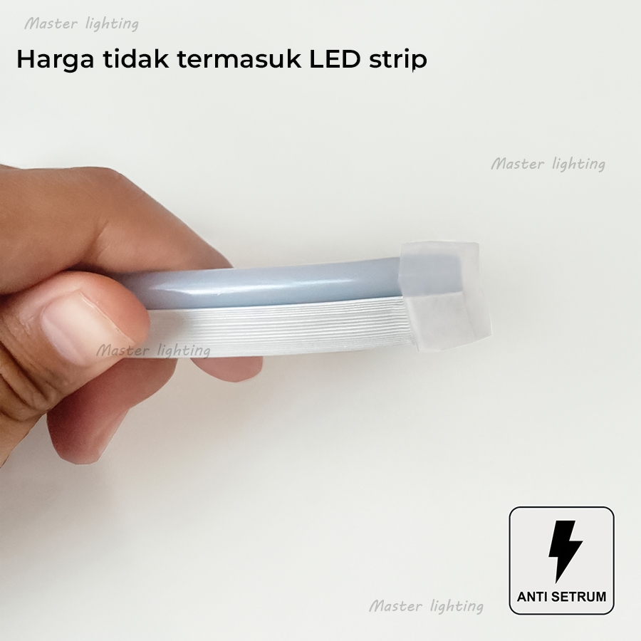 Tutupan sparepart strip led untuk lampu neon flex strip