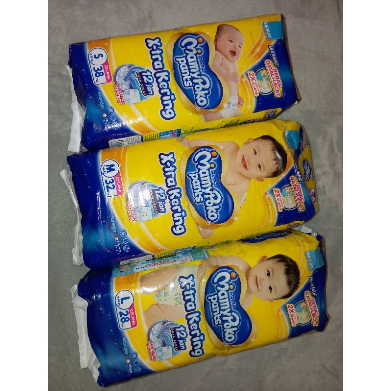 Diapres size M 32 L 28 Pcs MamyPokoPants X-tra Kering 1 dus
