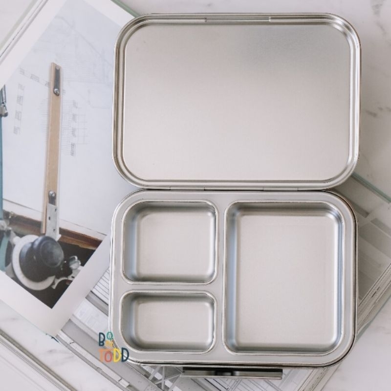 Bon Todd Zurich Bento Box | Bontodd Stainless Lunch Box Sekat 3