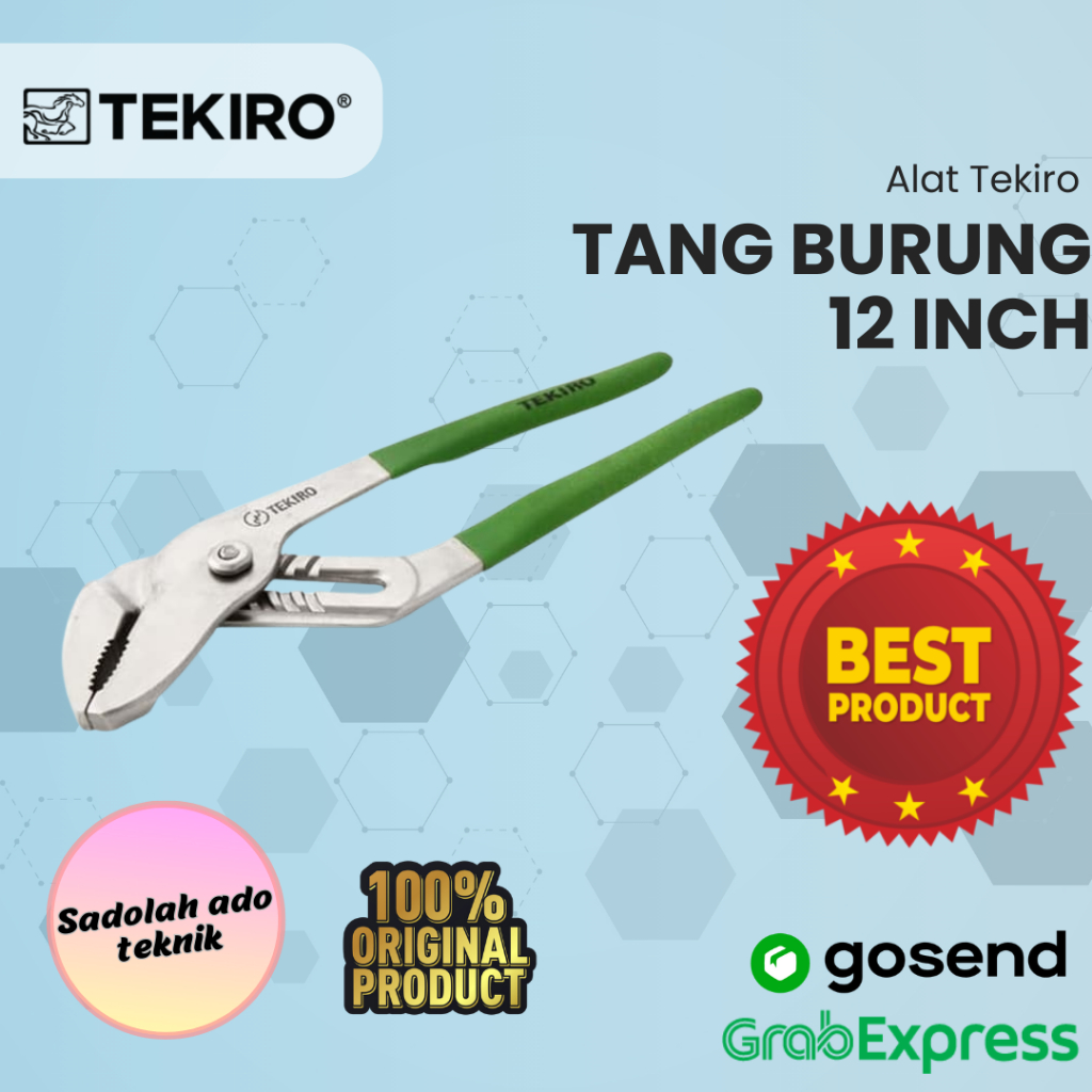Tang Burung 12 Inch / Tekiro Water Pump Pliers