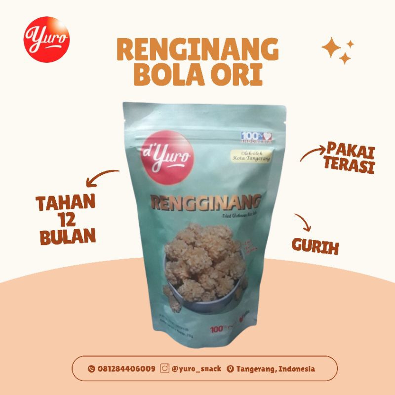 

Renginang bola ori (pake terasi) 70 gr