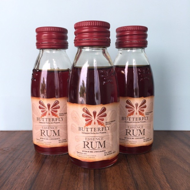 

BUTTERFLY Rum Essence 60 ML - Rhum Jamaica - Kupu KoePoe KoePoe Perisa Rum Essen