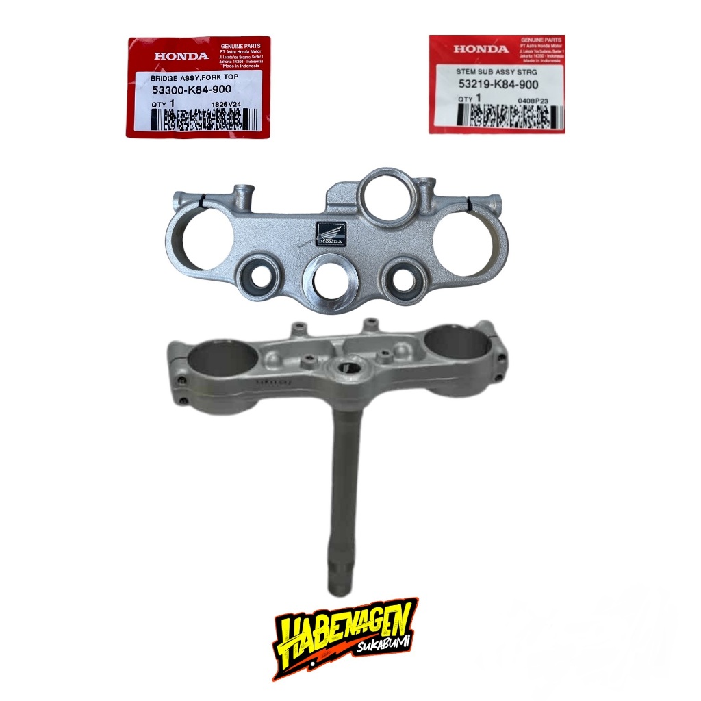 SEGITIGA CRF 150 | segitiga segi tiga T 1 satu set atas bawah Bridge Fork Top Stem Sub Assy STRG hon