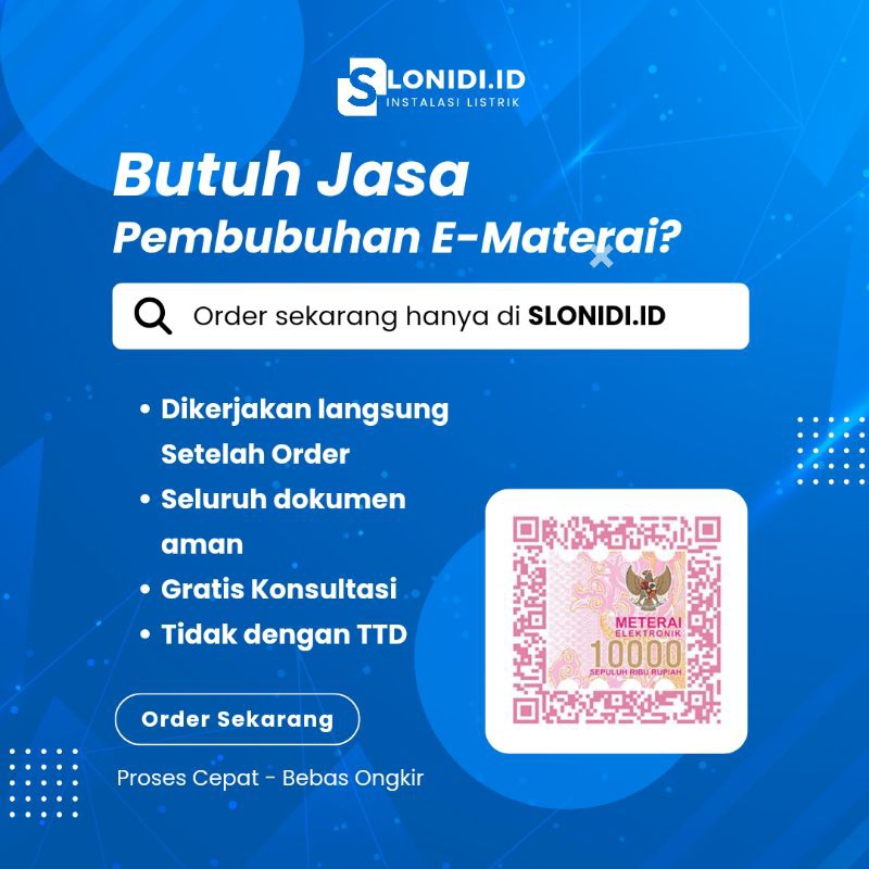 [RESMI] E-MATERAI ELEKTRONIK CPNS/CASN TANPA ONGKIR