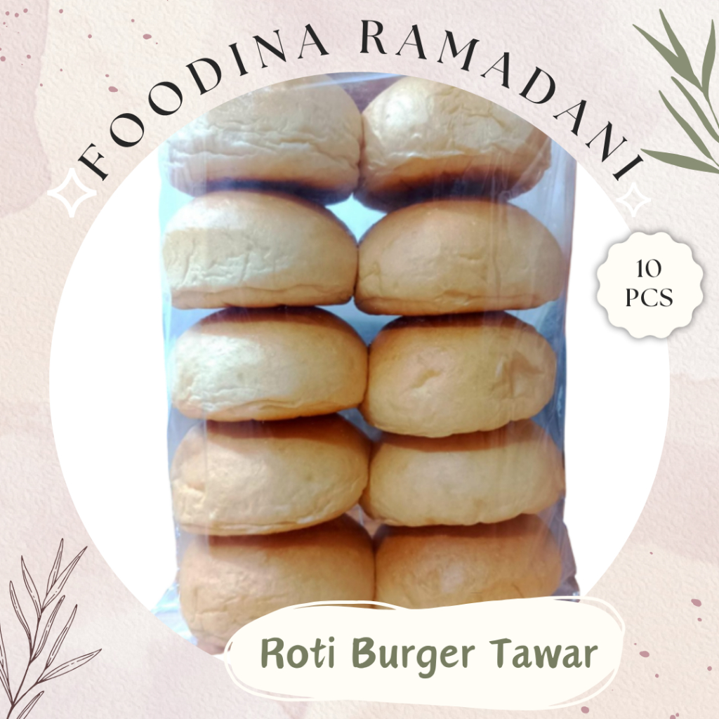 

ROTI BURGER Tawar Polos - Fresh Bread [ Isi 10 Pcs ] Harga Per BKS