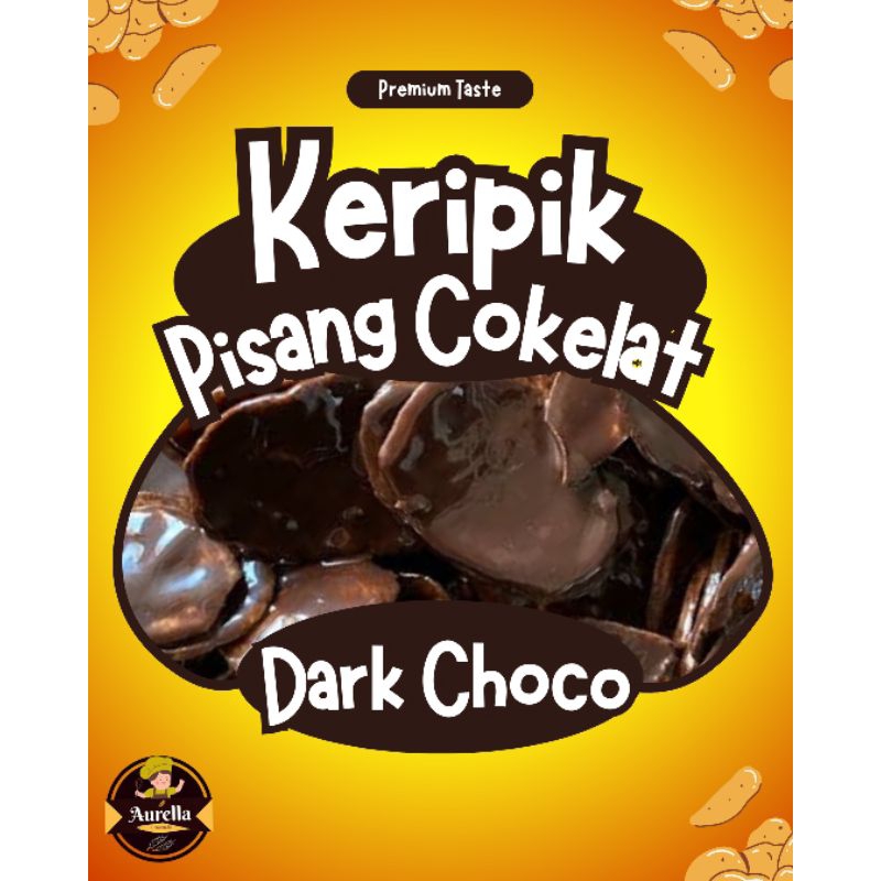 

Camilan Keripik pisang cokelat matcha lumer Premium