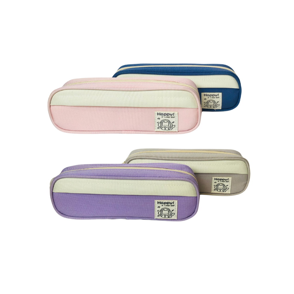

Pencase Resleting Impor 7591 Happy it's Music Time Tempat Pensil Sekolah Kantor