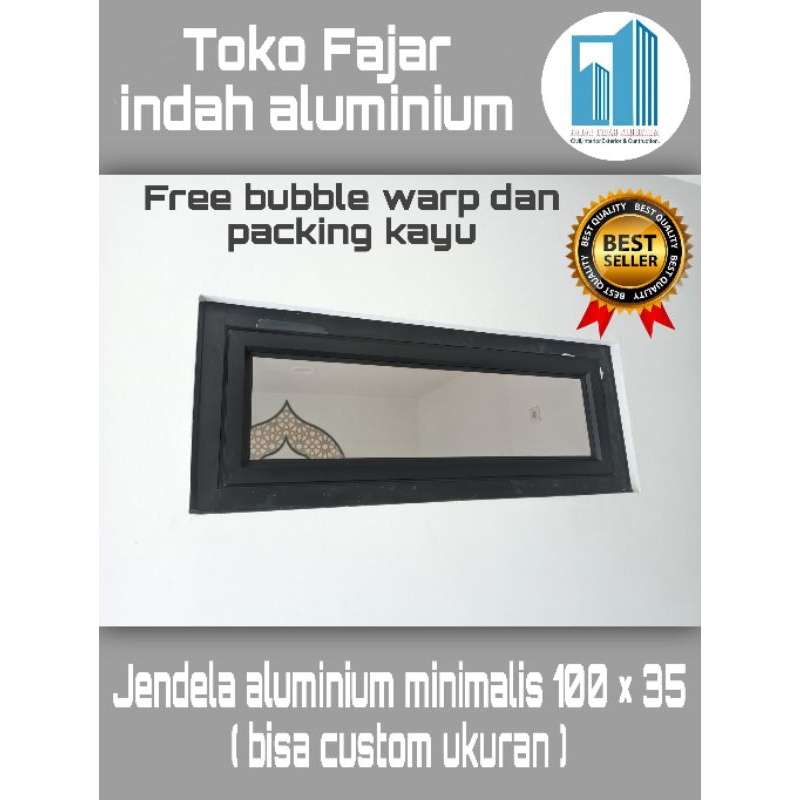 Jendela aluminium minimalis