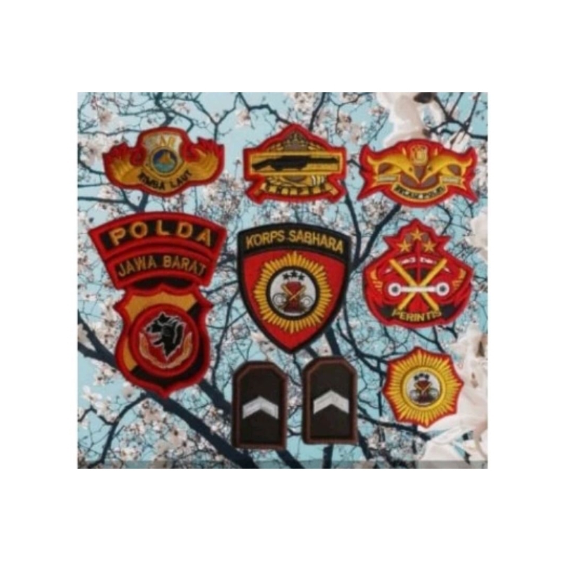 Atribut polri korps Sabhara,atribut polri timbul bisa rekues nama