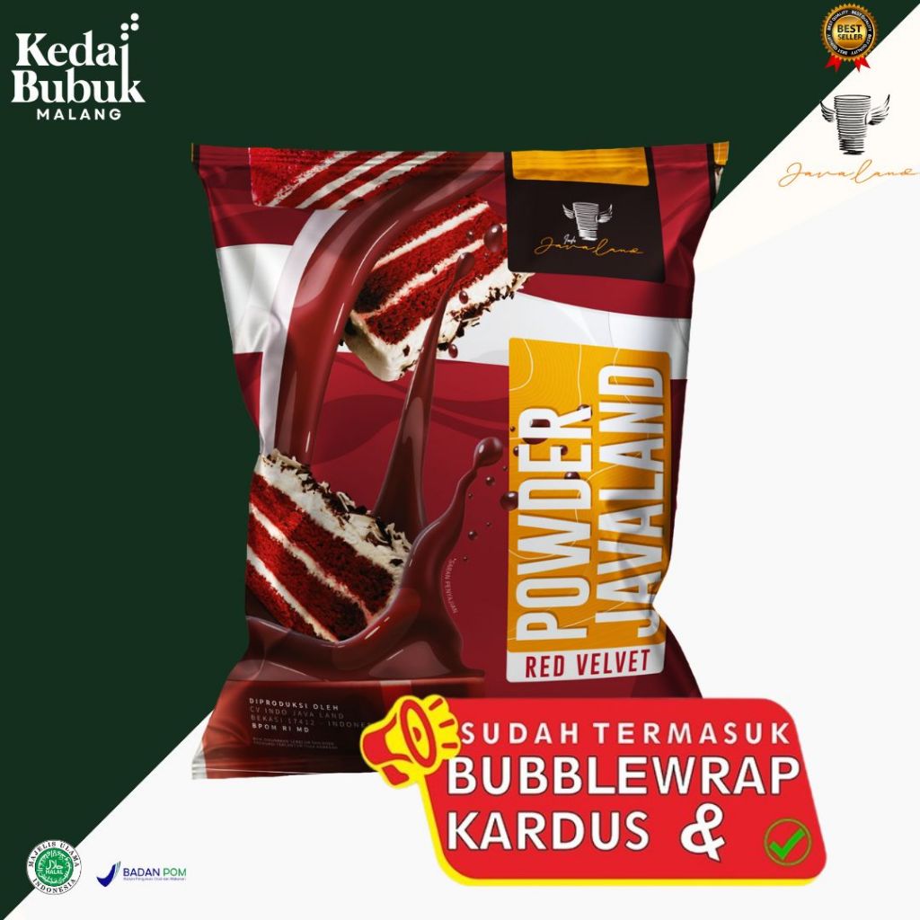 

(Reguler) Bubuk Minuman Red Velvet 1 kg Javaland