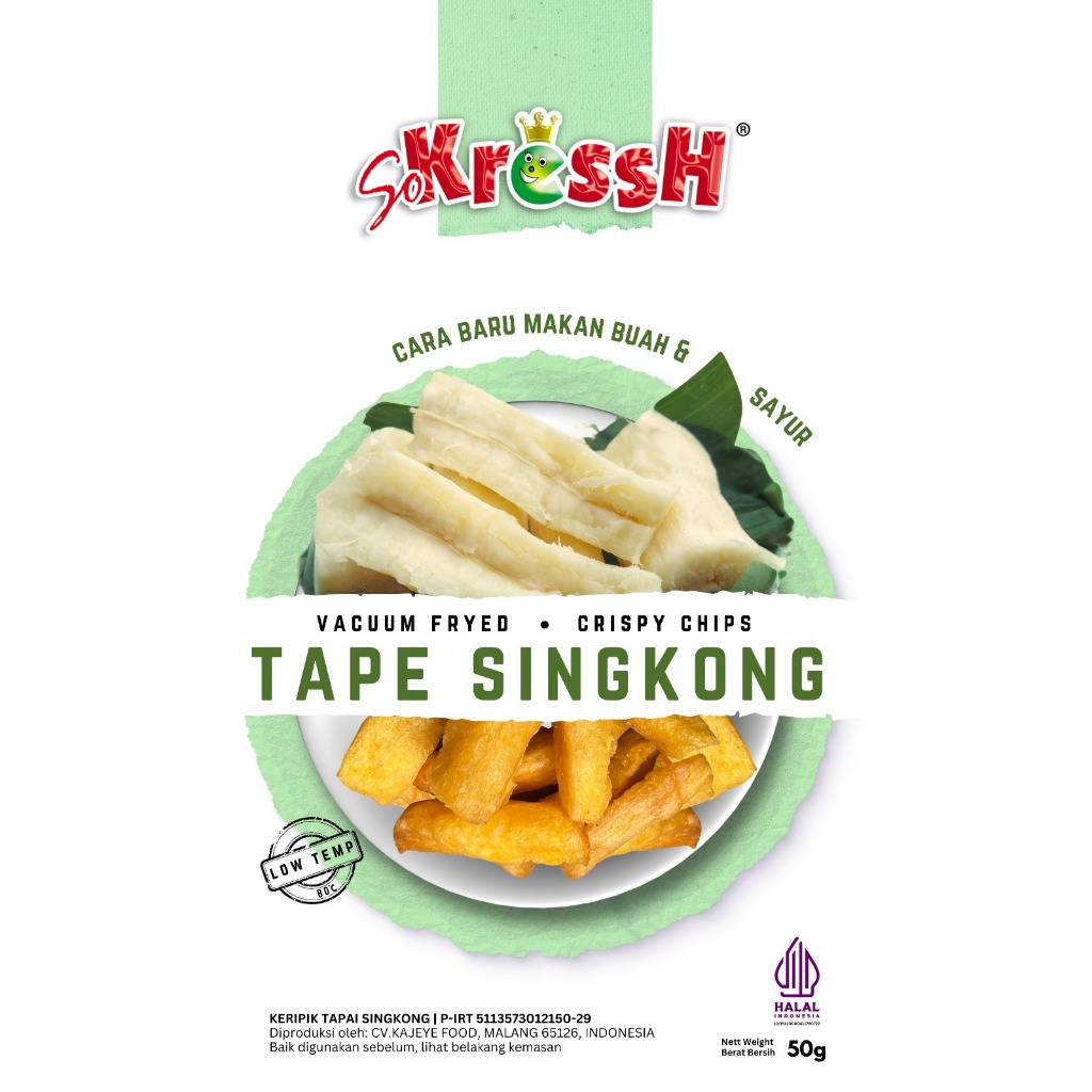 

Keripik Tape Singkong 50gr SoKressH