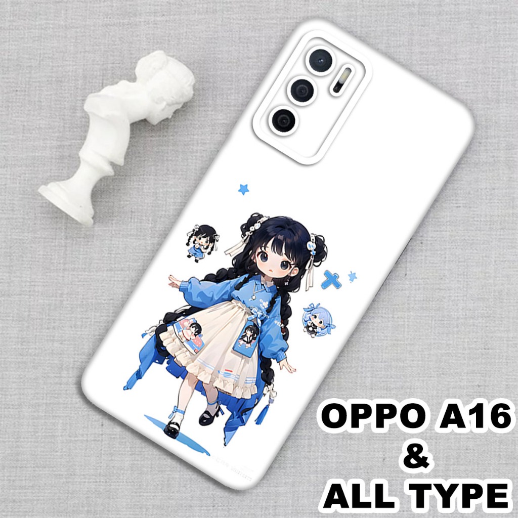 (GC22) Softcase karet Hp OPPO A16 | Case Chibi | Case OPPO A16 Silikon Tpu Pro Camera | Kesing OPPO 