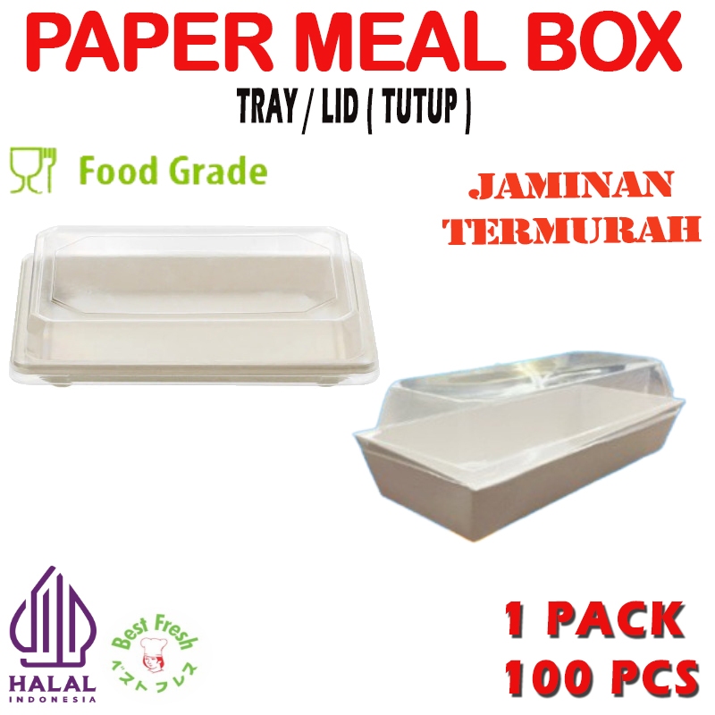 Paper Meal Box - Box Hotdog - Tray Meal | LID MEAL