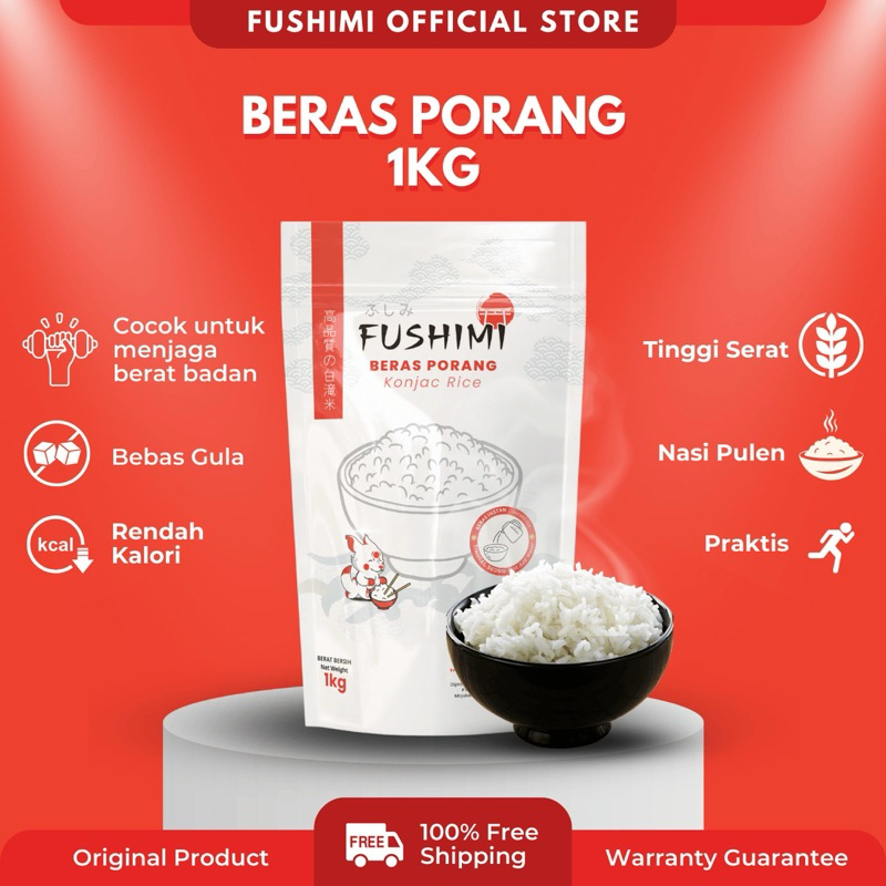 

Fushimi Beras Porang Premium Kalori Rendah 1Kg