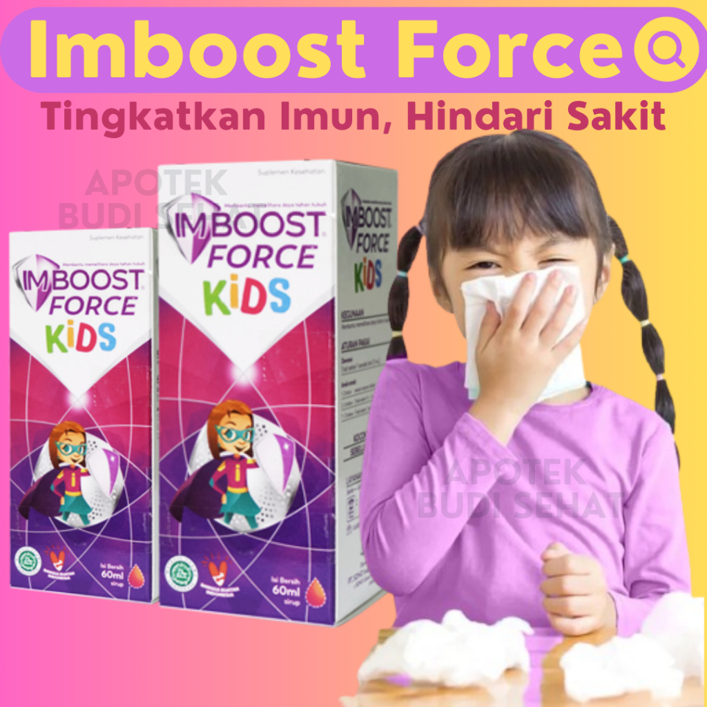 Imboost Force Kids Botol 60ml Memelihara Daya Tahan Tubuh Anak Vitamin Anak Imboost Anak Imboost Sir