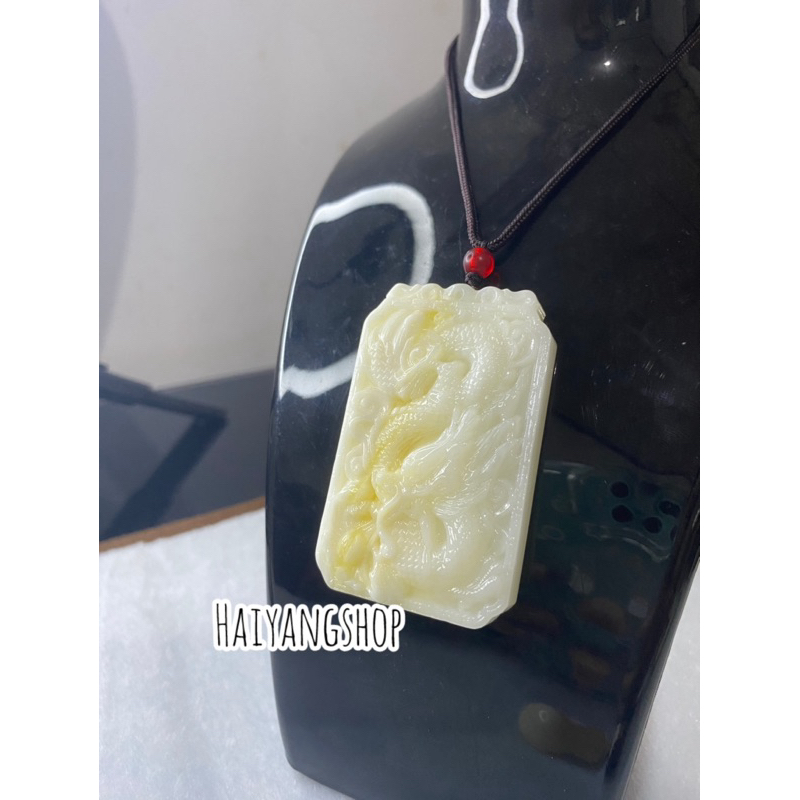 Kalung Liontin Giok - Liontin Putih - Liontin Kerang putih - Ayam - Liontin Buddha - Kalung Kesehata