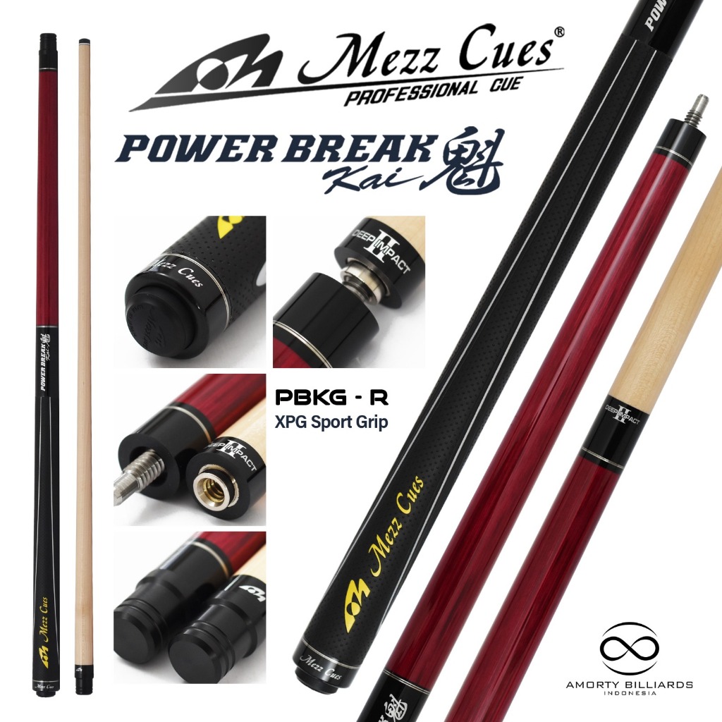Mezz Cue Power Break Kai Red / Stick Break Billiard
