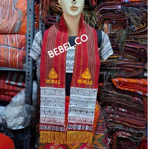 JKI STOLA PUCCA BORDIR HORAS /STOLA ULOS BATAK