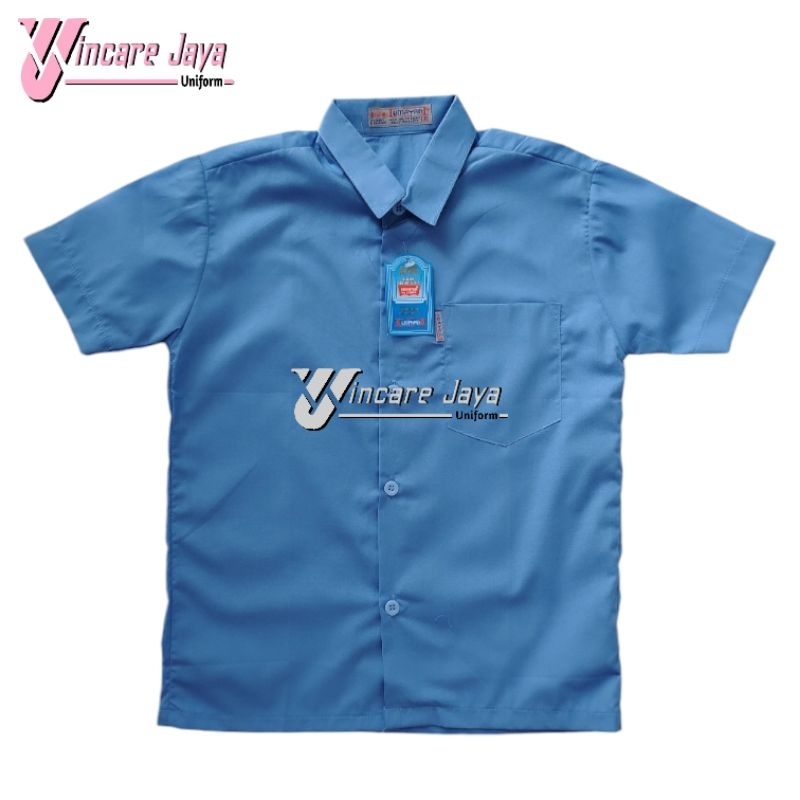 seragam TK Hem biru TK cowok seragam biru muda