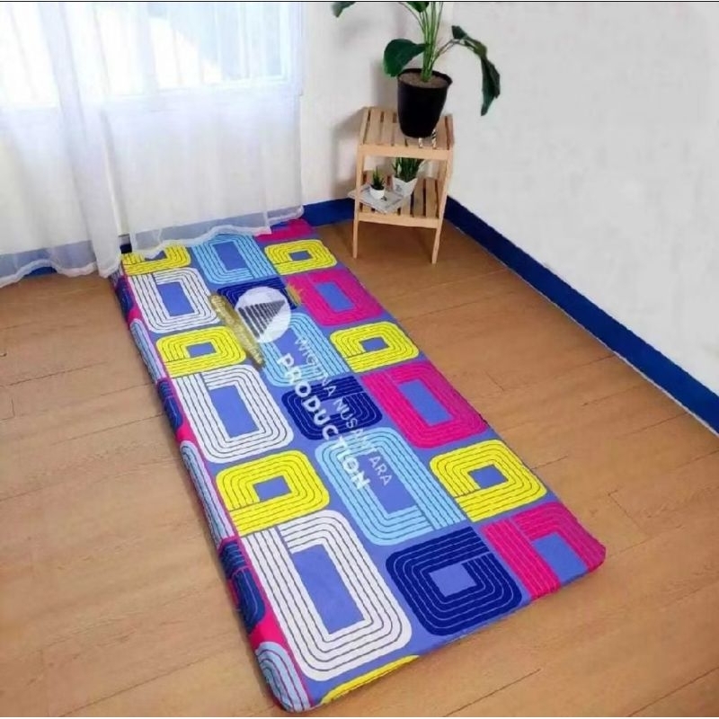 Kasur Lipat Tebal 5CM Busa Dacron Matras Lantai Santai Murah