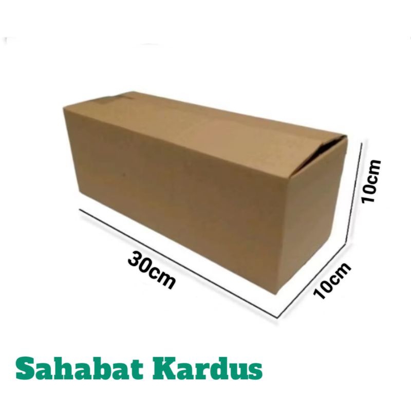 

Kardus box Ukuran 30x10x10 cm single wall polos