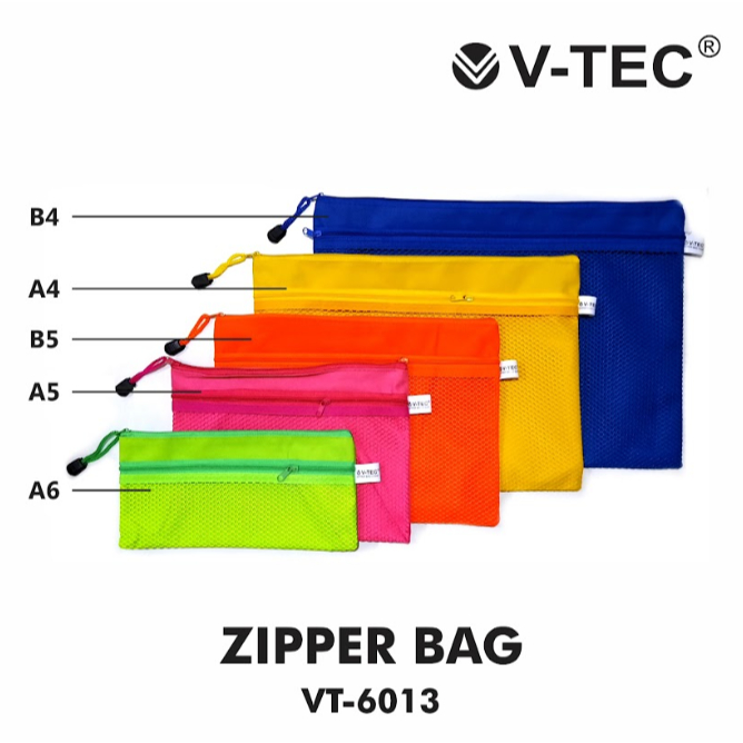 

V tec zipper bag folder map 6013 B5 B4 A6 A5 A4