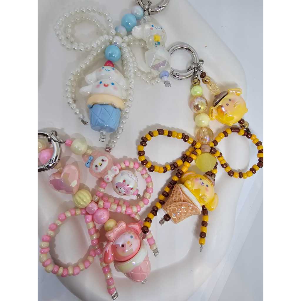 Phone Strap / Bag Charm Pompurin / My Melody / Cinnamorol