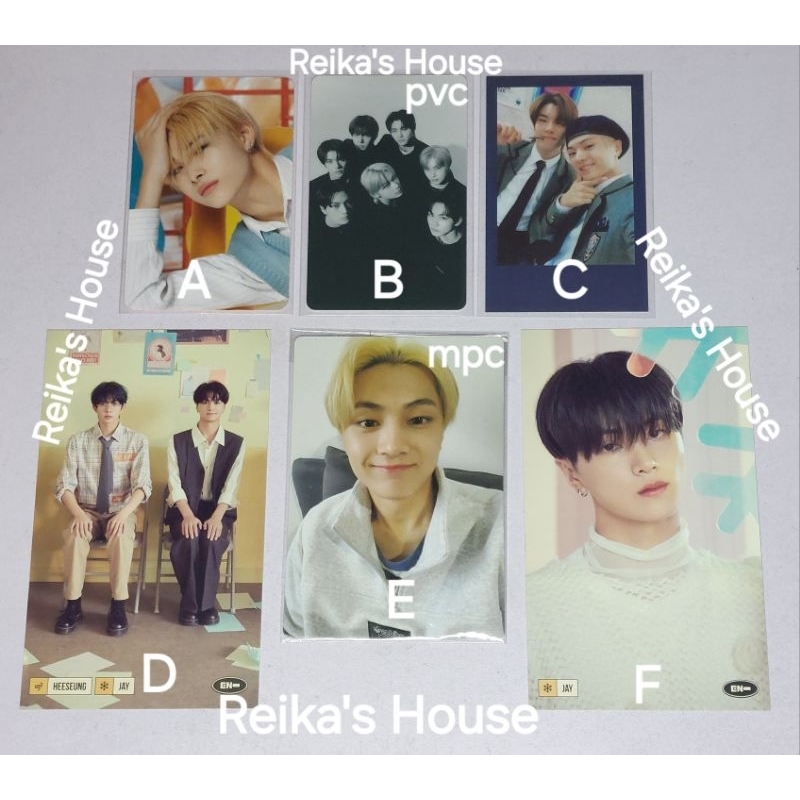 ENHYPEN OFFICIAL PHOTOCARD & MERCHANDISE DICON DIMENSION:DILEMMA HEESEUNG JAY JAKE NIKI