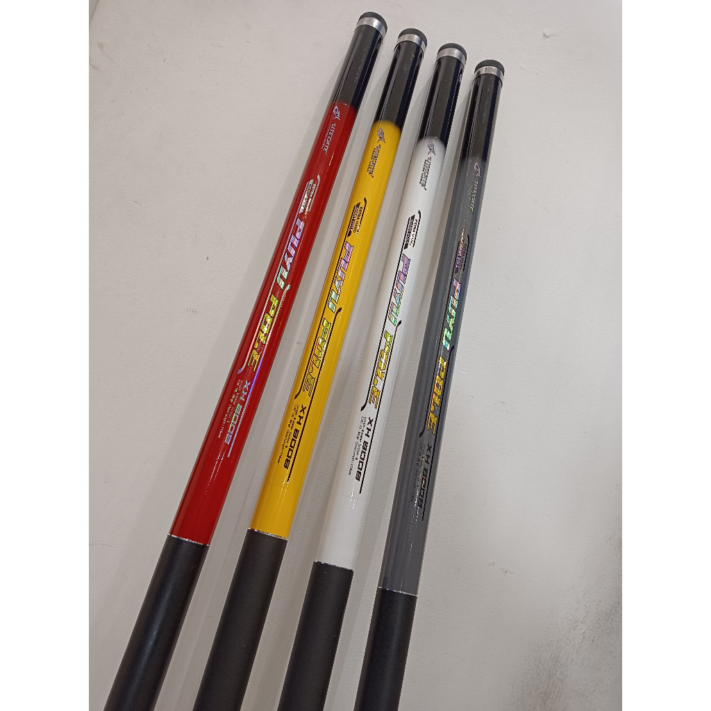 Tegek Utecate Puyu Pole | Stik Gabus Kaku Ring Tip Fiber Solid | Joran Next Master Pole Mancing Dudu