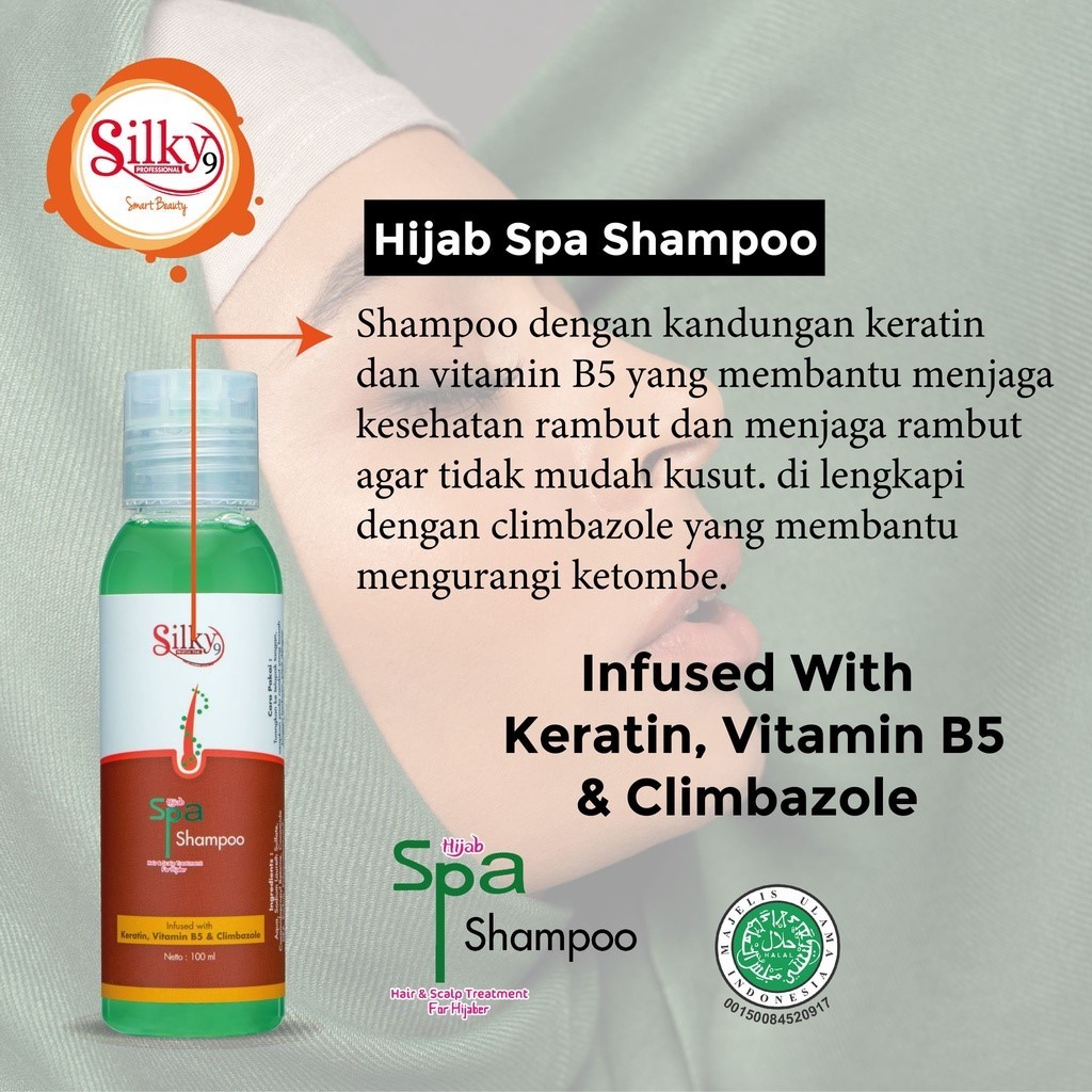 Silky9 pro Hijab Spa Shampoo Keratin 100ml