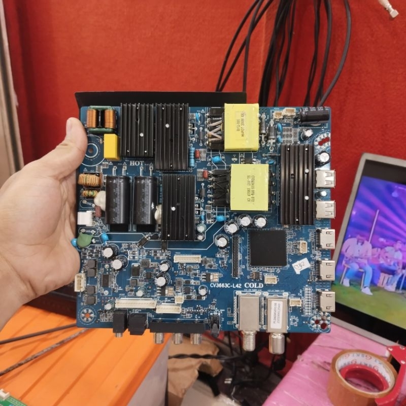 MB POLYTRON PLD 40BS8953B MAINBOARD MOTHERBOARD MODUL MESIN TV LED