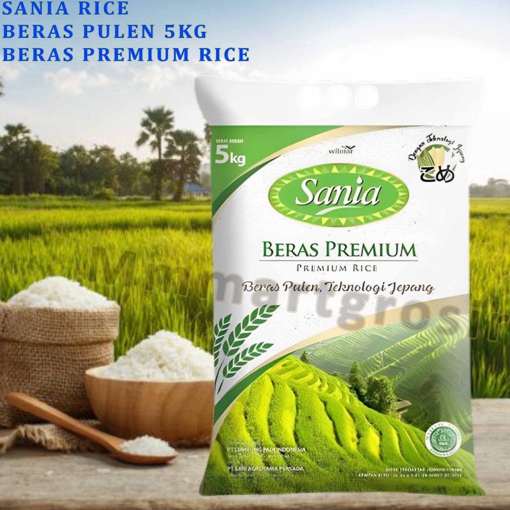 

Sania Rice / Beras Premium Rice / Beras Putih Pulen / 5kg