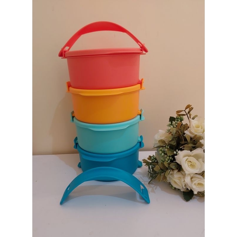 NEW Fun Click To Go (CTG) by Tupperware/ Rantang Bulat susun Tupperware