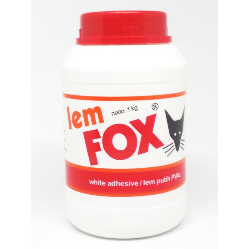 

Lem Putih FOX Botol 1 Kg Lem Kayu PVC