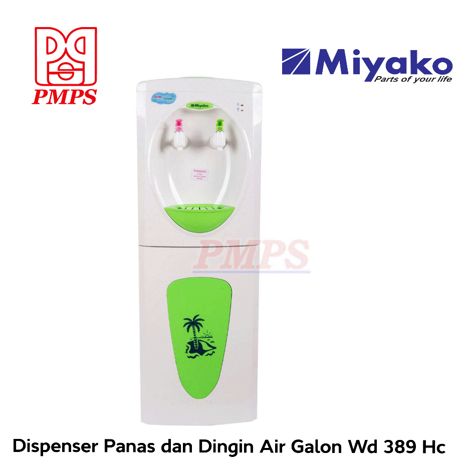 Miyako Dispenser Air Galon Panas dan Dingin Wd 389 Hc Box Bawah