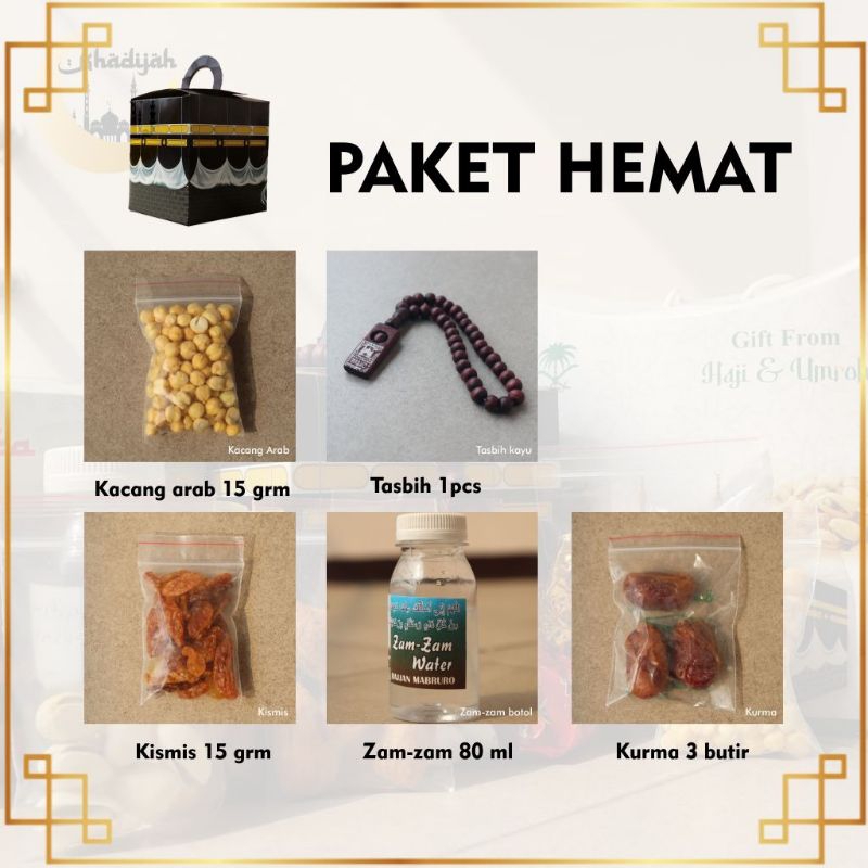 

paketan oleh oleh haji & umroh dus box ka'bah all varian