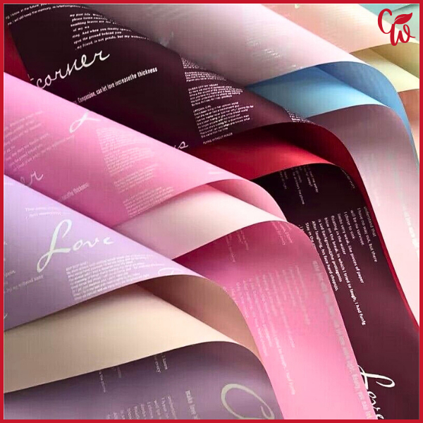 

20 Lembar Kertas Buket Bunga Kertas Cellophane Flower Wrapping Hand Bouquet Florist Ecer KB6025