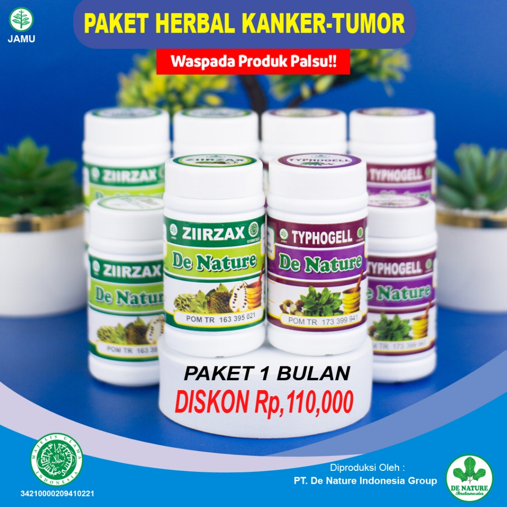 Paket 1 Bulan Obat Herbal kanker ,obat tumor,obat Prostat,obat kanker rahim,otak,darah, miom servik 