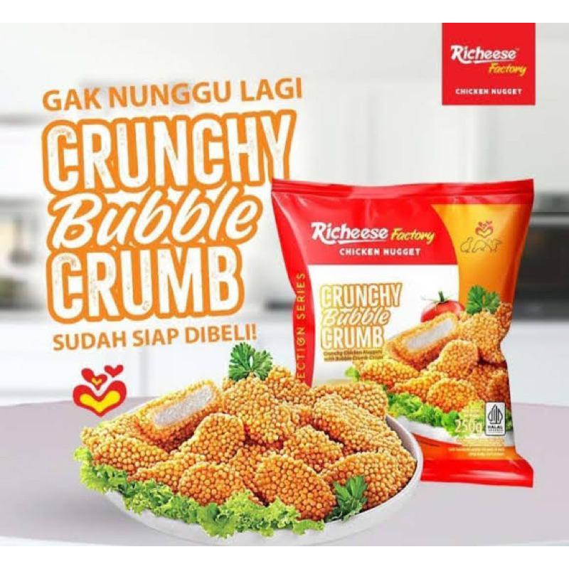 

Nuget Riheese Factory 250gr Bubble Crumb & Classics Rak Sayur Padang