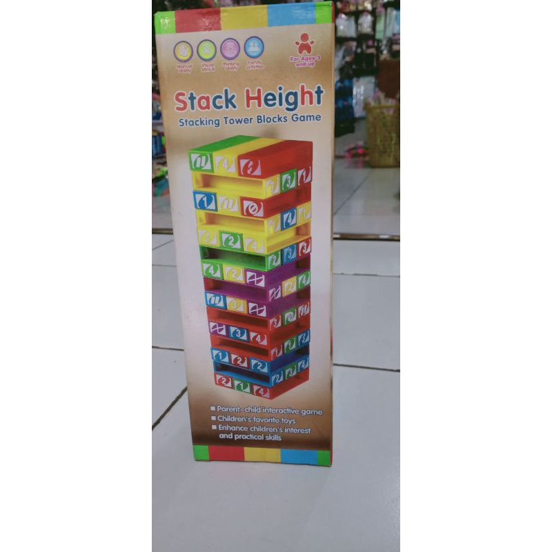 STACK UNO MAINAN ANAK/BELAJAR MELATIH KESABARAN ANAK