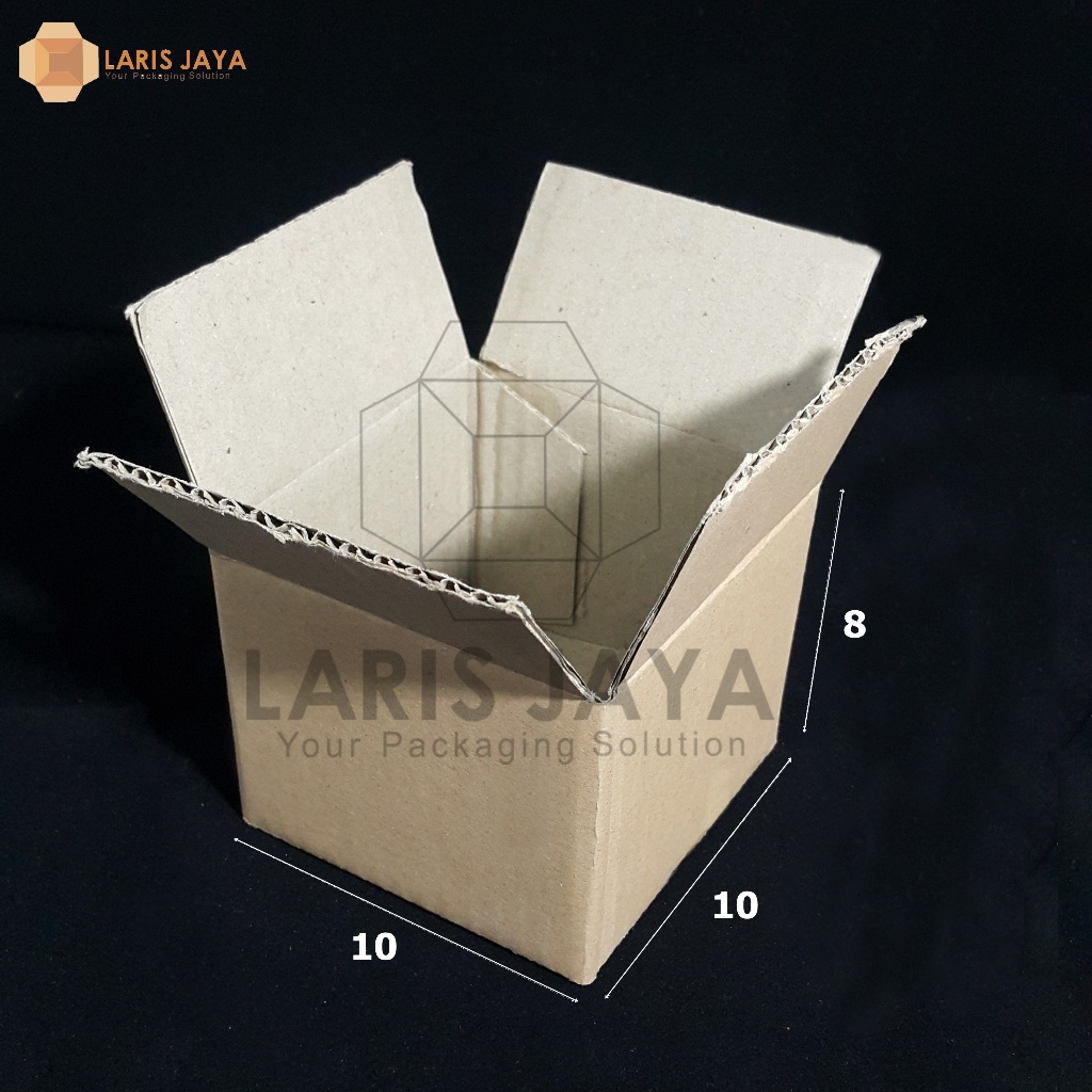 

10 x 10 x 8 cm | B FLute | Kardus | Corrugated Box | Packing | Packaging | Baru
