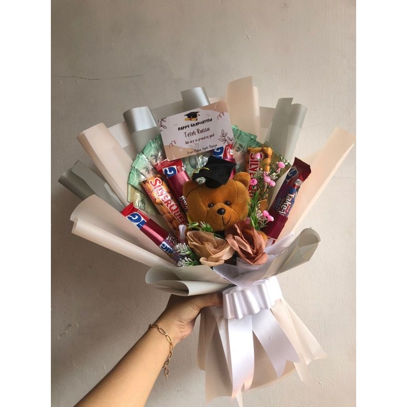 buket wisuda | buket uang | asli | buket boneka | buket snack
